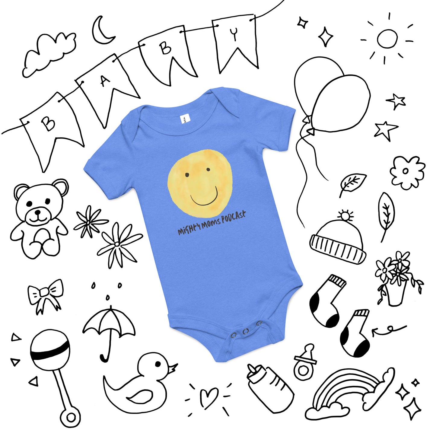 MM Smiley Baby short sleeve one piece