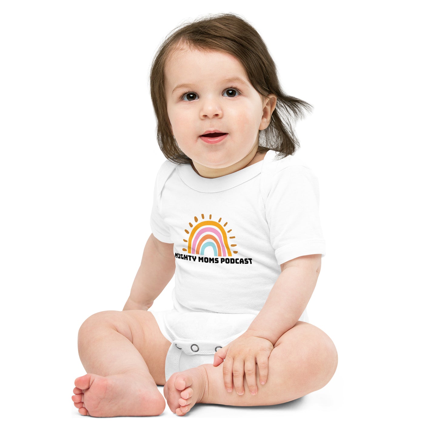 MM Rainbow Baby short sleeve one piece