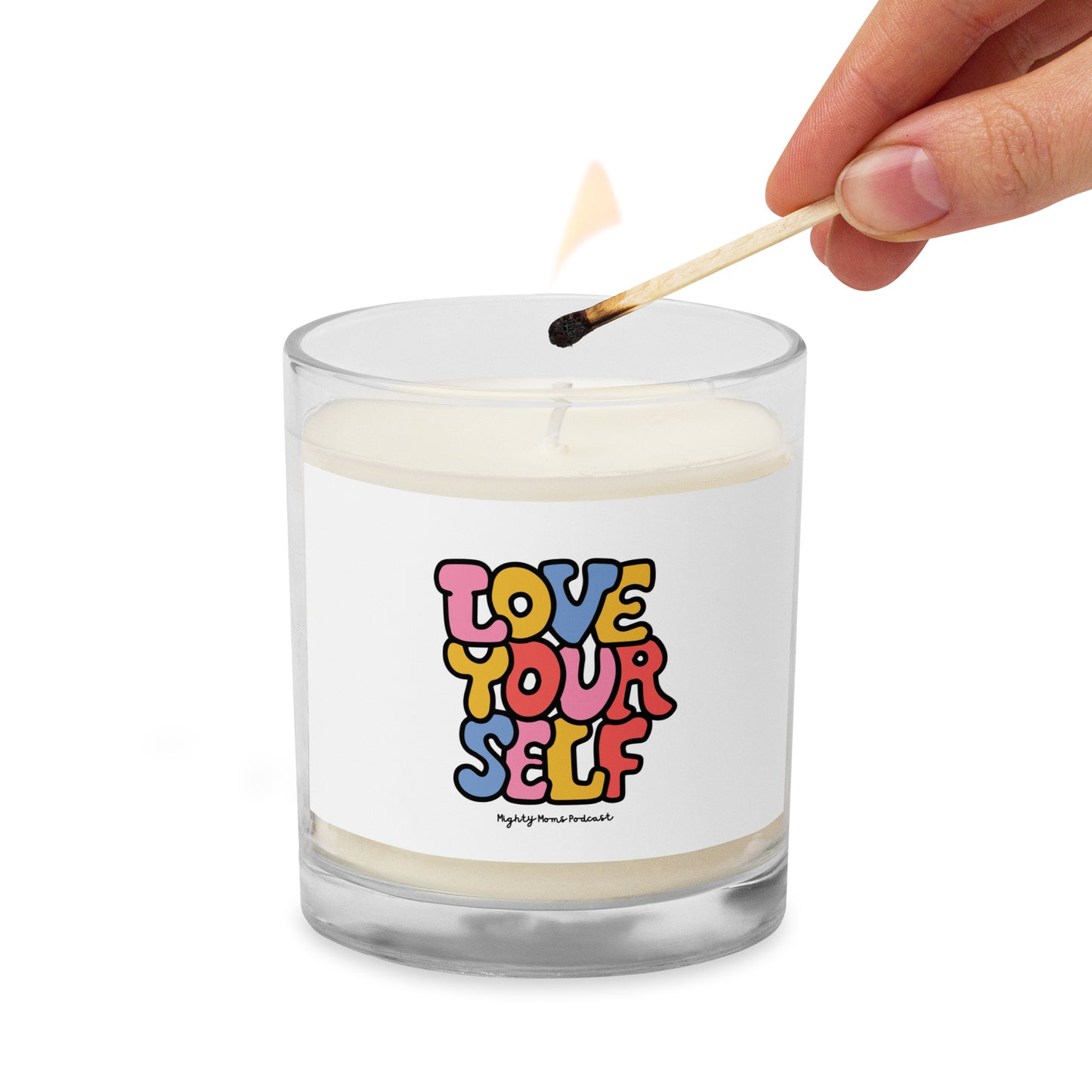 MM Love Yourself Glass jar soy wax candle