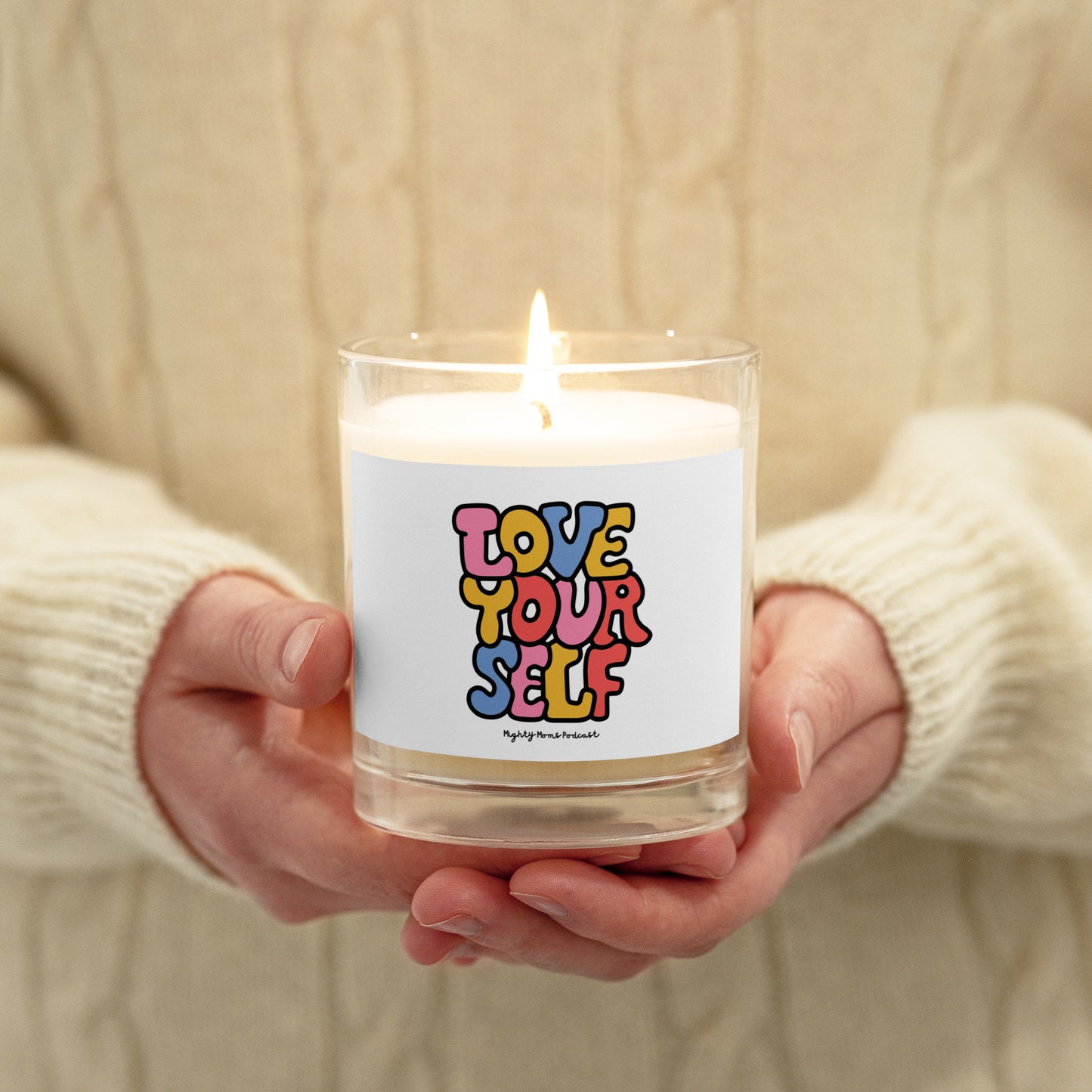 MM Love Yourself Glass jar soy wax candle