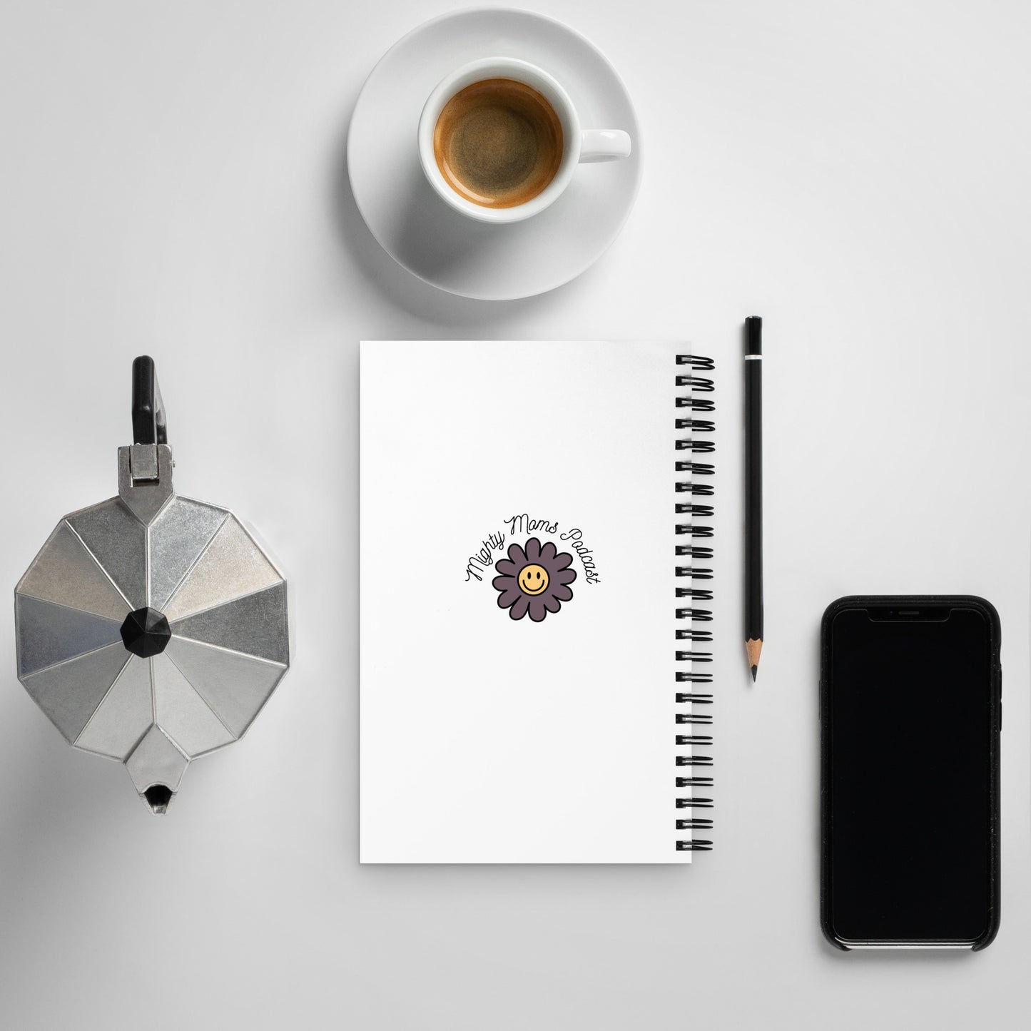 MM Grow Through What You Go Through Spiral notebook