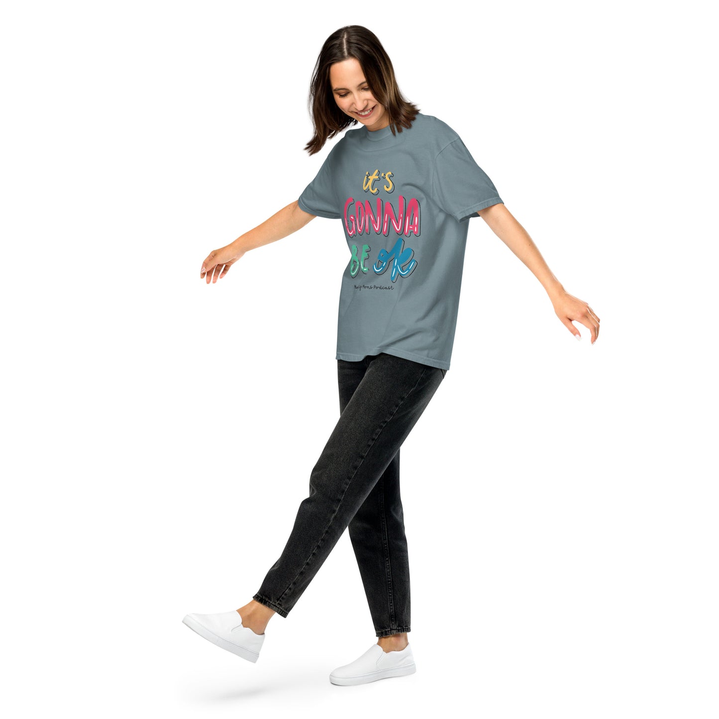MM It’s Going to be OK Unisex garment-dyed heavyweight t-shirt