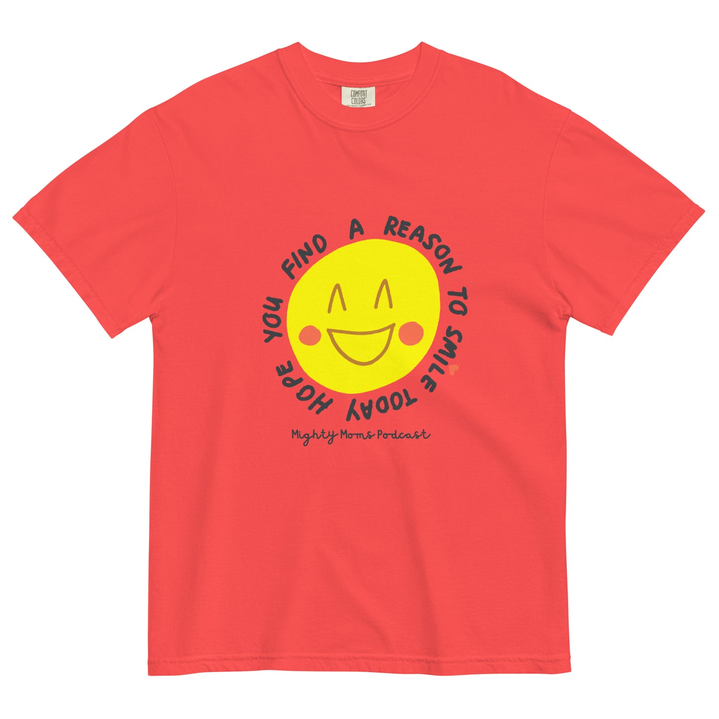 MM Smiley Unisex garment-dyed heavyweight t-shirt