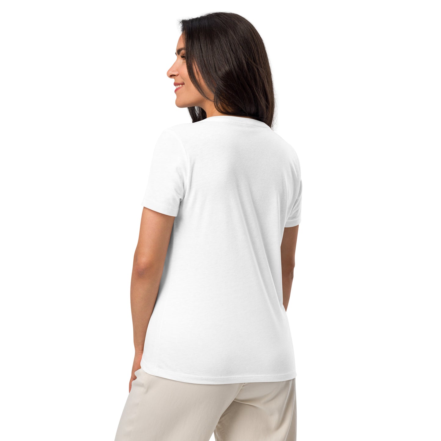 MM Women’s relaxed v-neck t-shirt