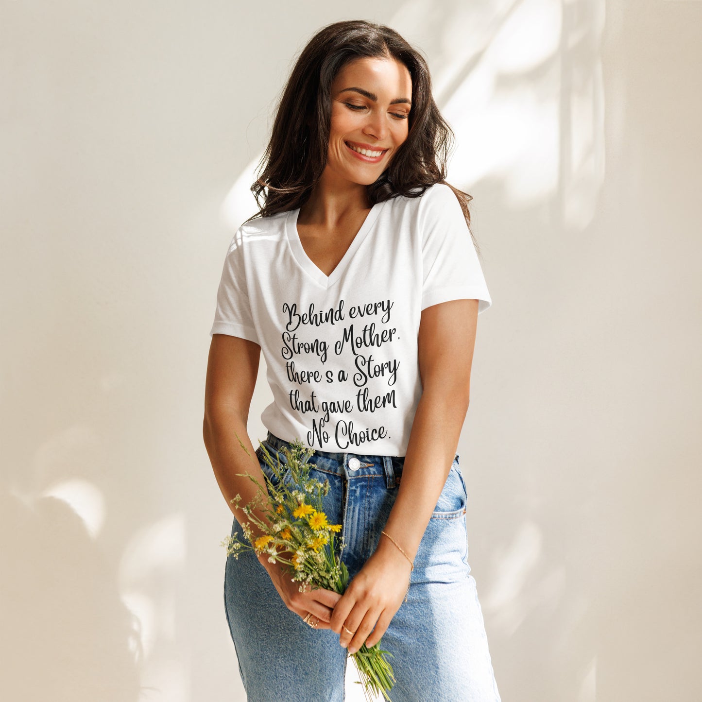 MM Women’s relaxed v-neck t-shirt