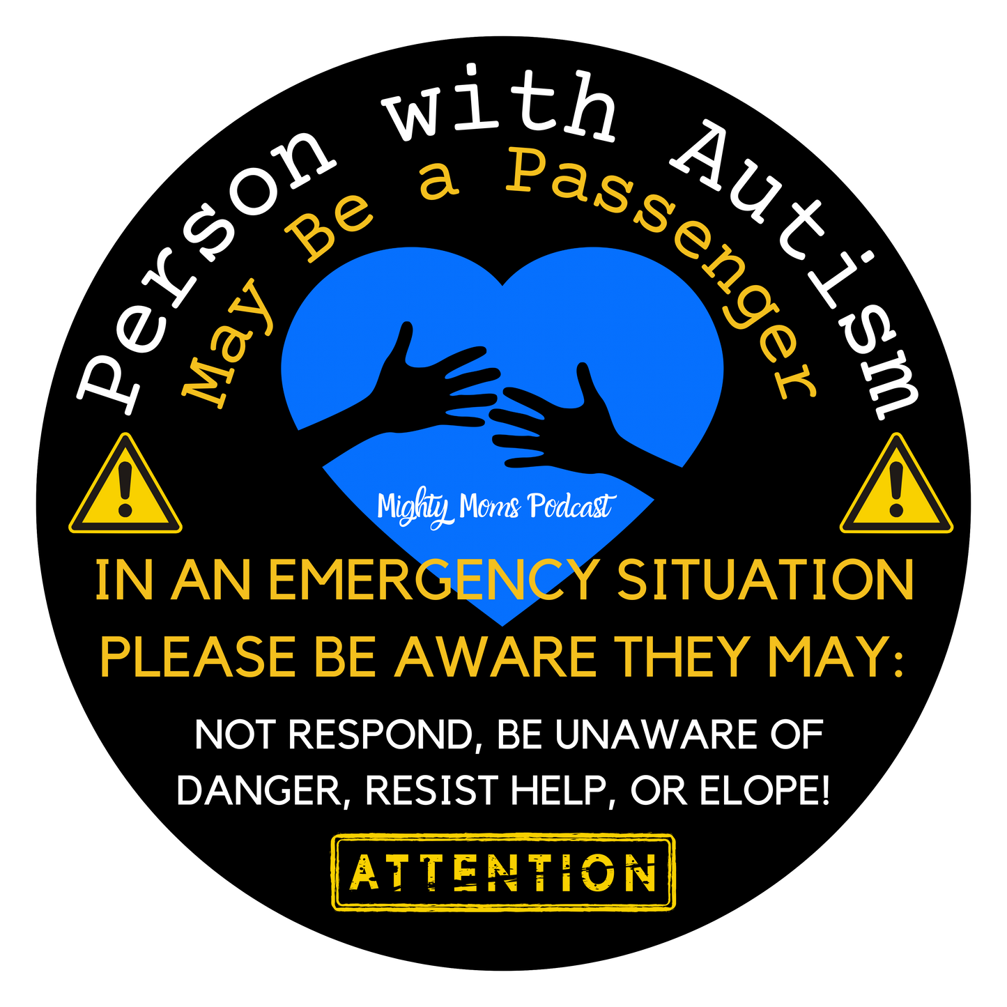 MM Autism Awareness Car Decal-Bubble-free stickers