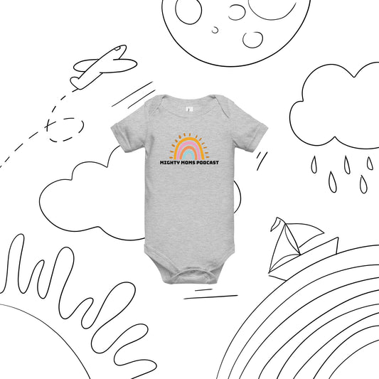MM Rainbow Baby short sleeve one piece