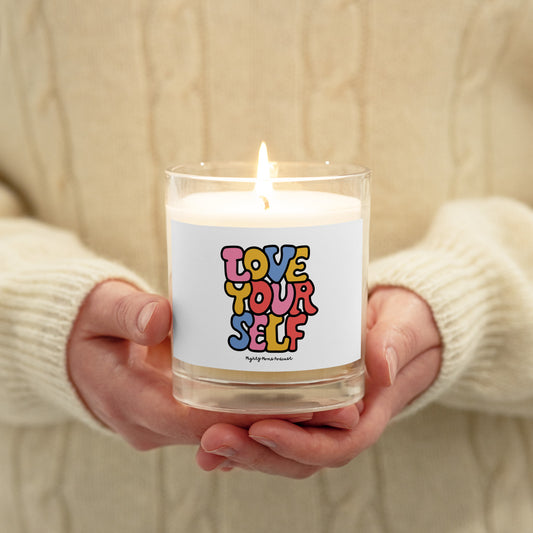 MM Love Yourself Glass jar soy wax candle