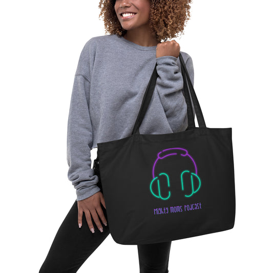 MM Podcast Large organic tote bag