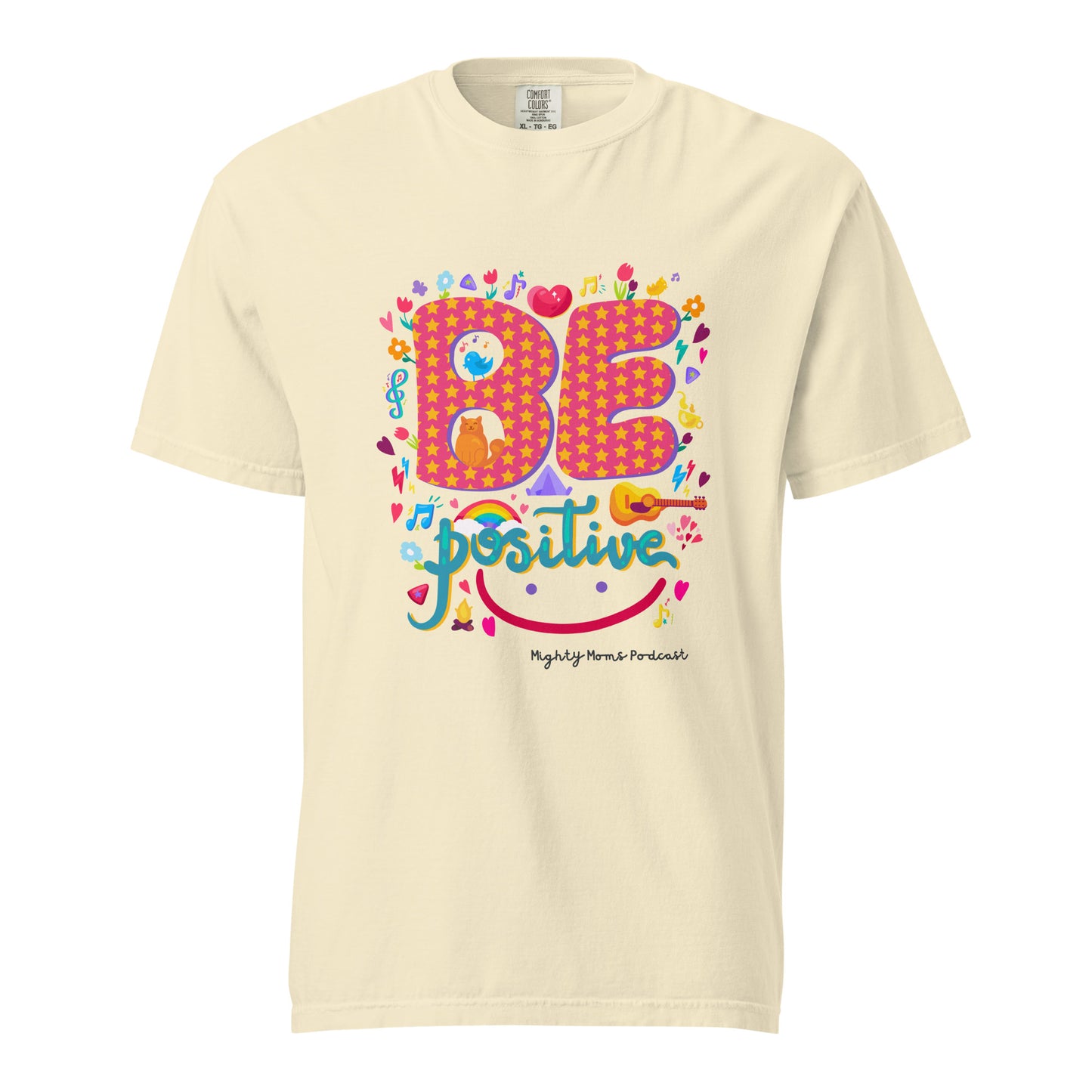 Be Positive Unisex garment-dyed heavyweight t-shirt